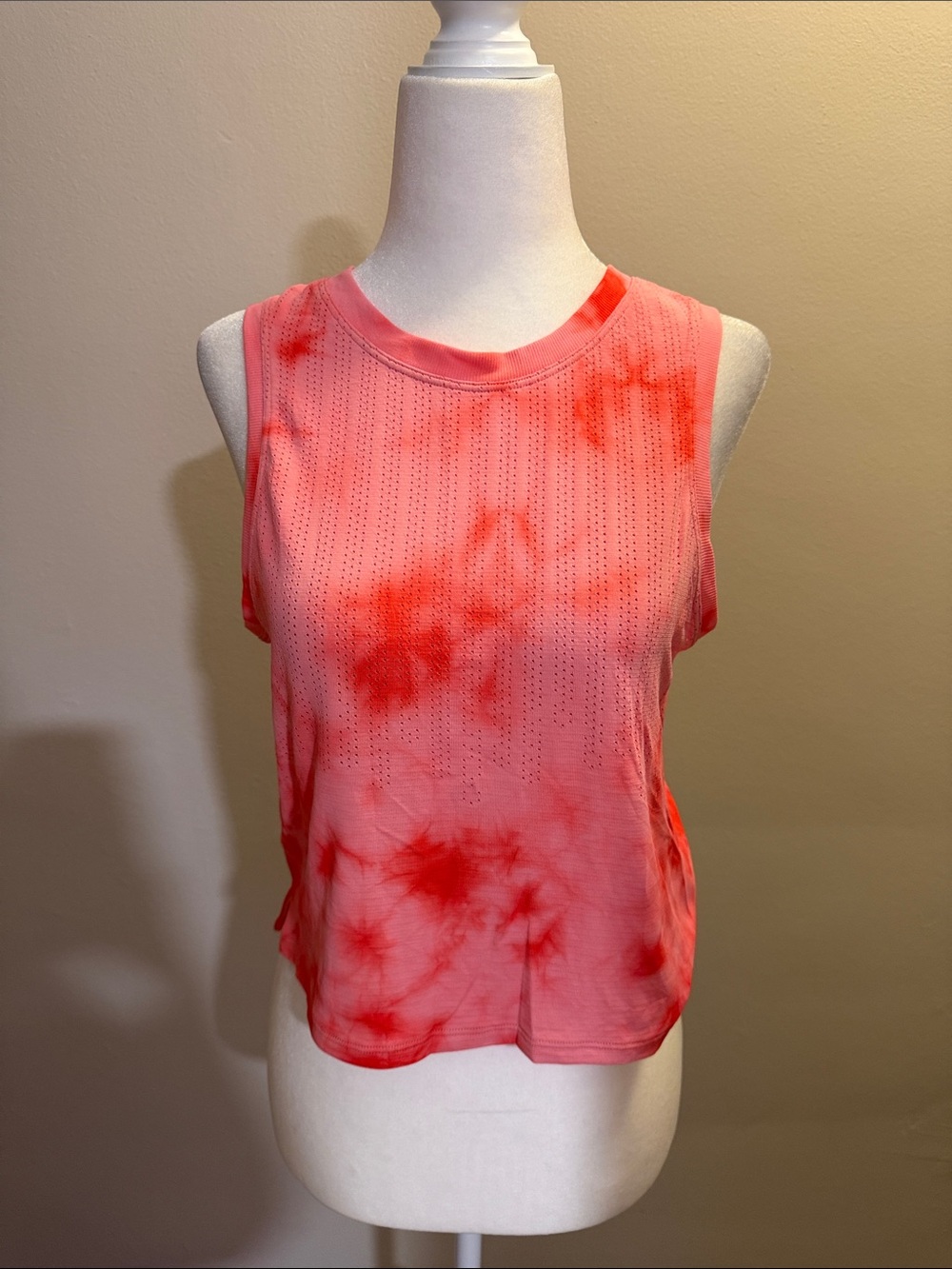 LULULEMON Women’s Sleeveless Tie-Dye Tank Top - Coral Pink